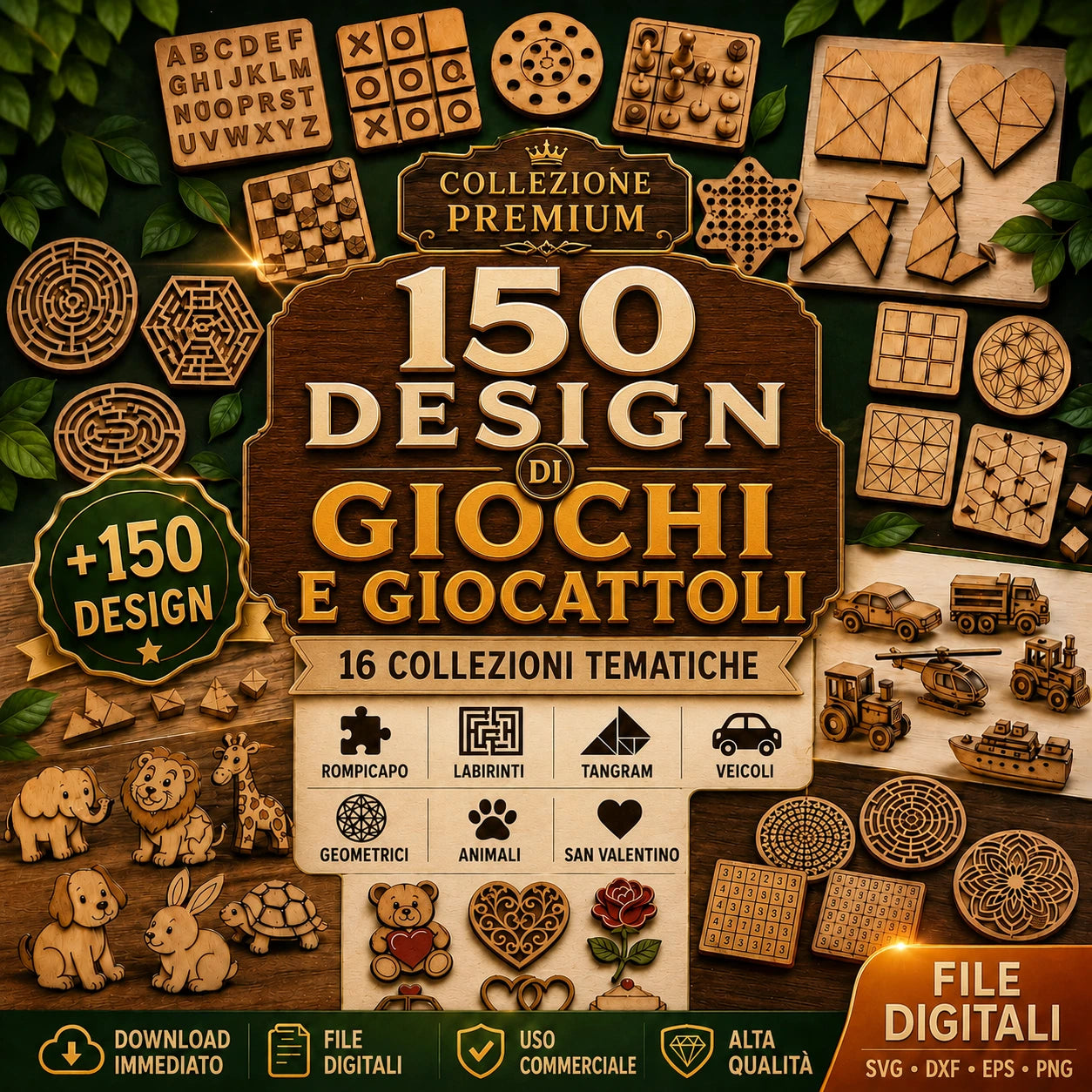 🧸 150 Design di Giochi e Giocattoli